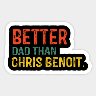 Chris Benoit  Crippler Crossface Sticker